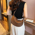 Moon Shape Underarm Bag - Solid Color Small Shoulder Messenger Bag - Minihomy