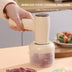 2 In 1 Electric Garlic Chopper USB Rechargeable Vegetable Chili Meat Ginger Masher Handheld Multipurpose Kitchen Gadgets - Minihomy