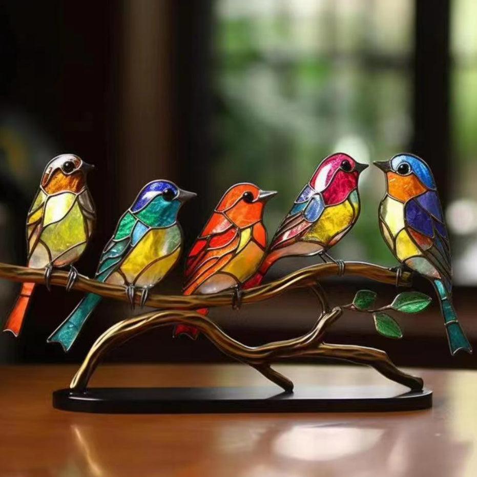 Bird Branch Desktop Ornaments - Home Decor for Bird Lovers