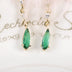 Green Crystal Pearl Stud Temperament Emerald - Minihomy