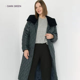 Parker Cotton-padded Jacket For Women Big Fur Collar Slim-fitting Cotton-padded Jacket