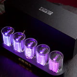 Digital Tube Clock With RGB LED Glows For Home Desktop Decoration Luxury Box Packing For Gift Idea - Minihomy