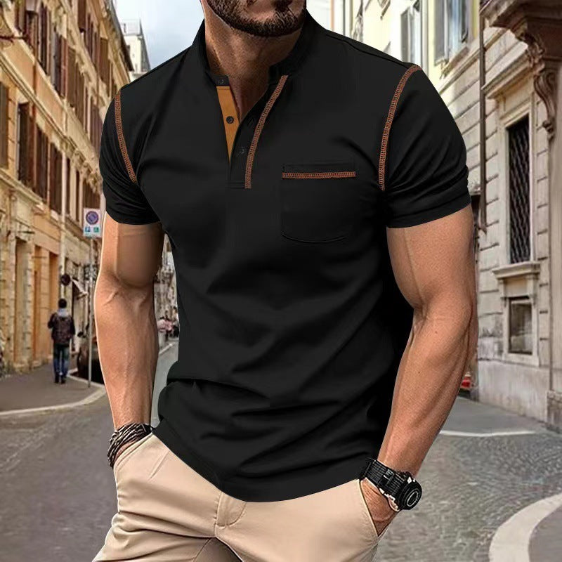 Men's Quick-Dry Short Sleeve Polo Shirt - Summer Casual Top