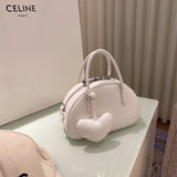 2024 Handbag For WomenLuxury Desinger Heart Crossbody Bag Solid Concise Ladies Femlae Bag