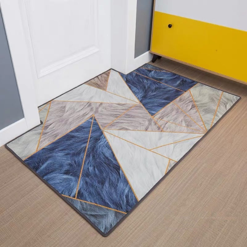 Modern Minimalist Home Entrance Floor Mats Custom Human Door Mats - Minihomy