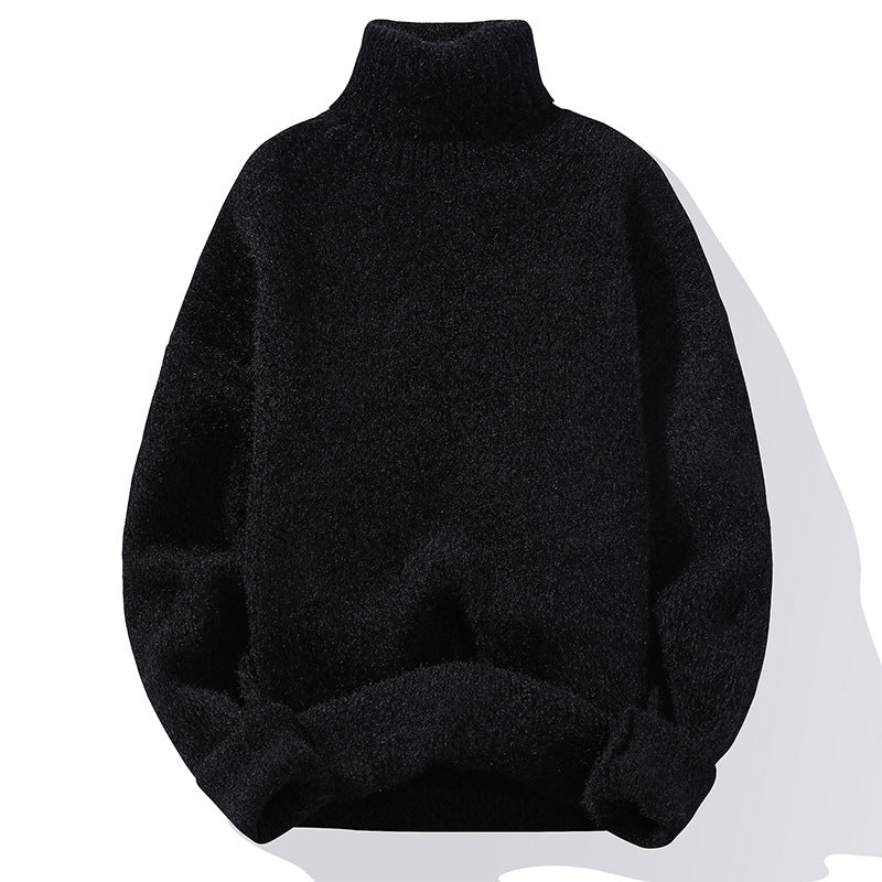 Sweater Soft Sweater Men's Slim-fit Thickened Pullover Bottoming Shirt: Stay Cozy in Style