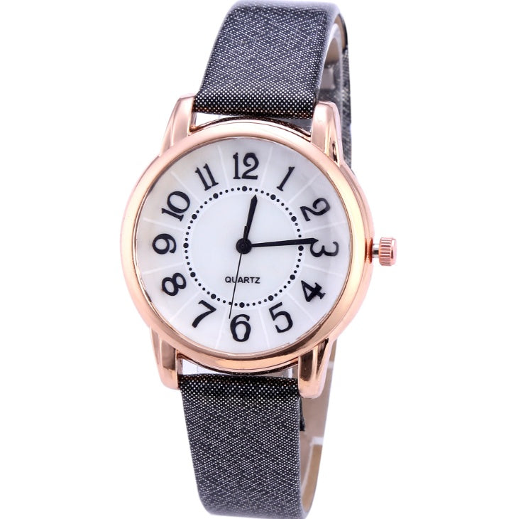 Women Simple Dial Wristwatches Casual Fashion Luxury Leather Strap Quartz Watches Clock Relogio Feminino