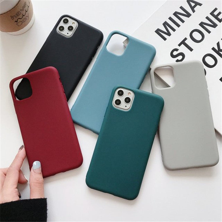 Frosted TPU Phone Case for iPhone 6s/7/8/X/11 Series - Slim, Lightweight, Shock Absorbent