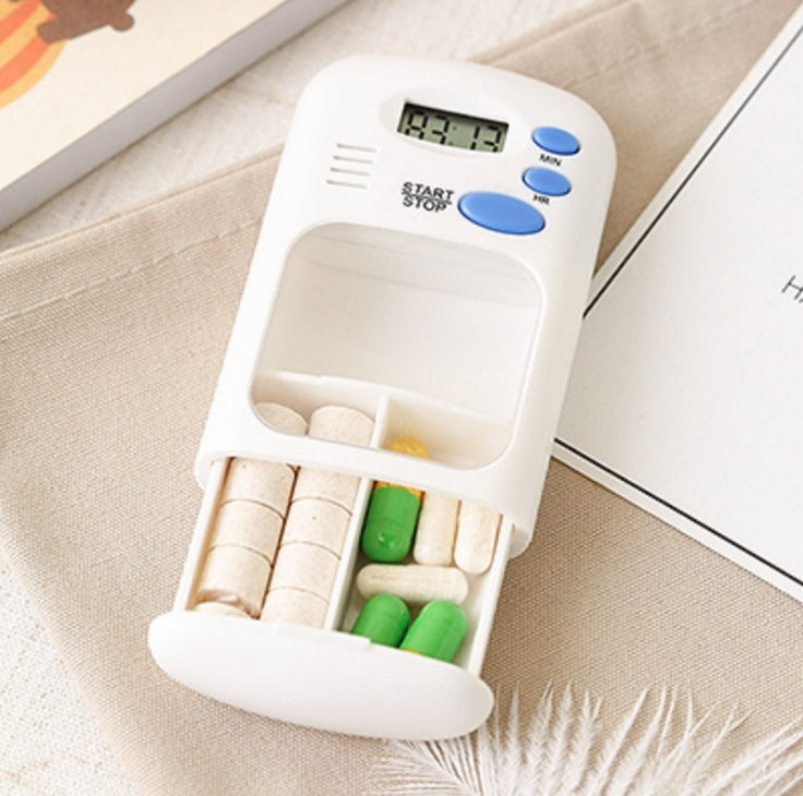 Smart reminder two small kits mini portable lectronic reminder timing alarm clock box