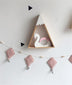 Kids Room Decoration Hanging Wall Decor Felt Fabric Cloud Garland String Party Banner - Minihomy