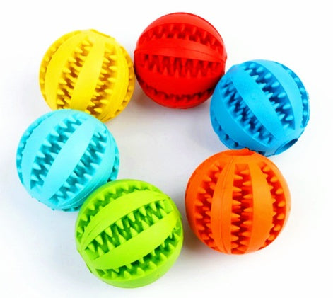 Durable Dog Chew Toy - Food Dispensing Ball for Interactive Play & Teething - Minihomy