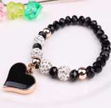 Elastic Crystal  Bracelet & Bangle Heart Bracelets - Minihomy