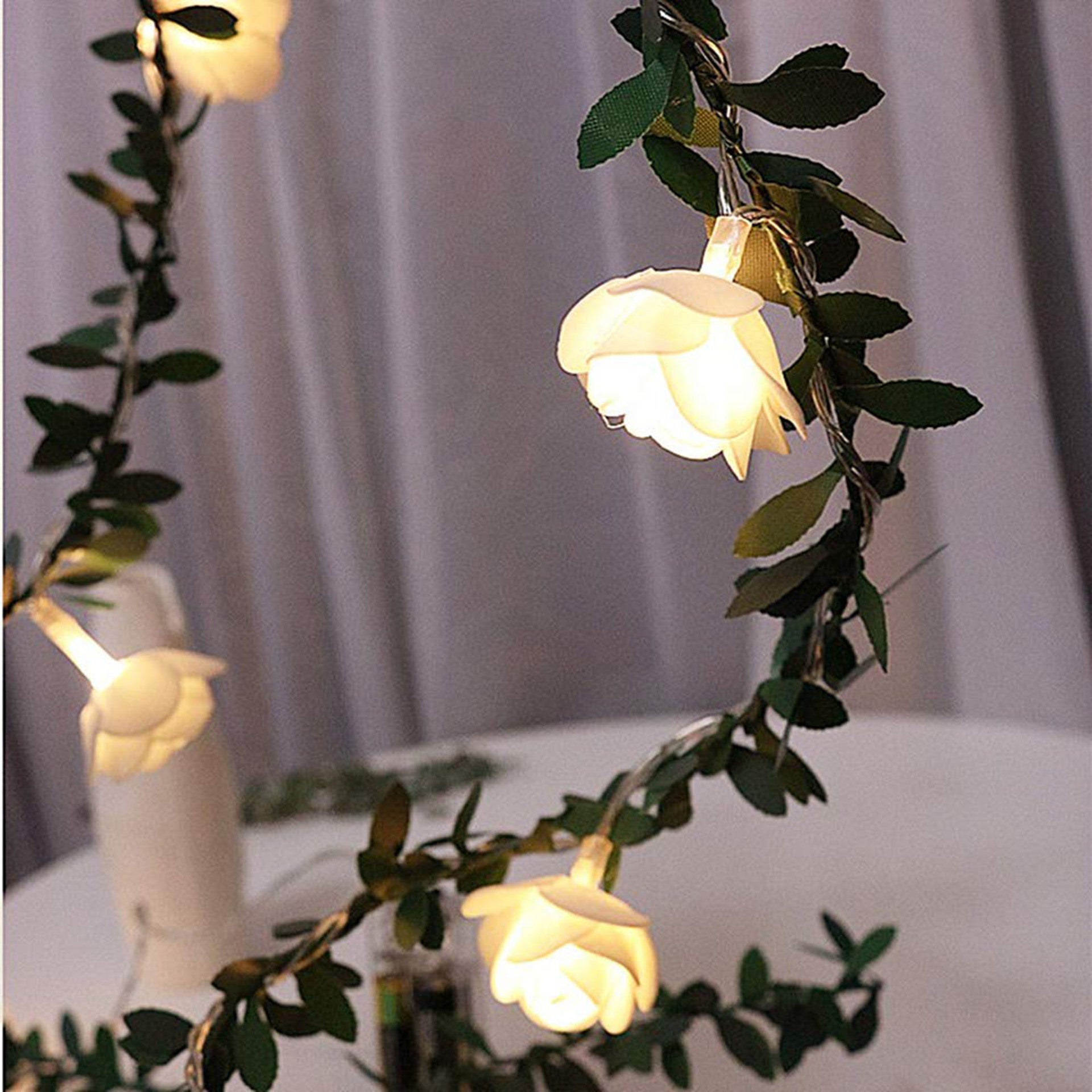 Enchant Your Space with Romantic Rose Vine String Lights! - Minihomy