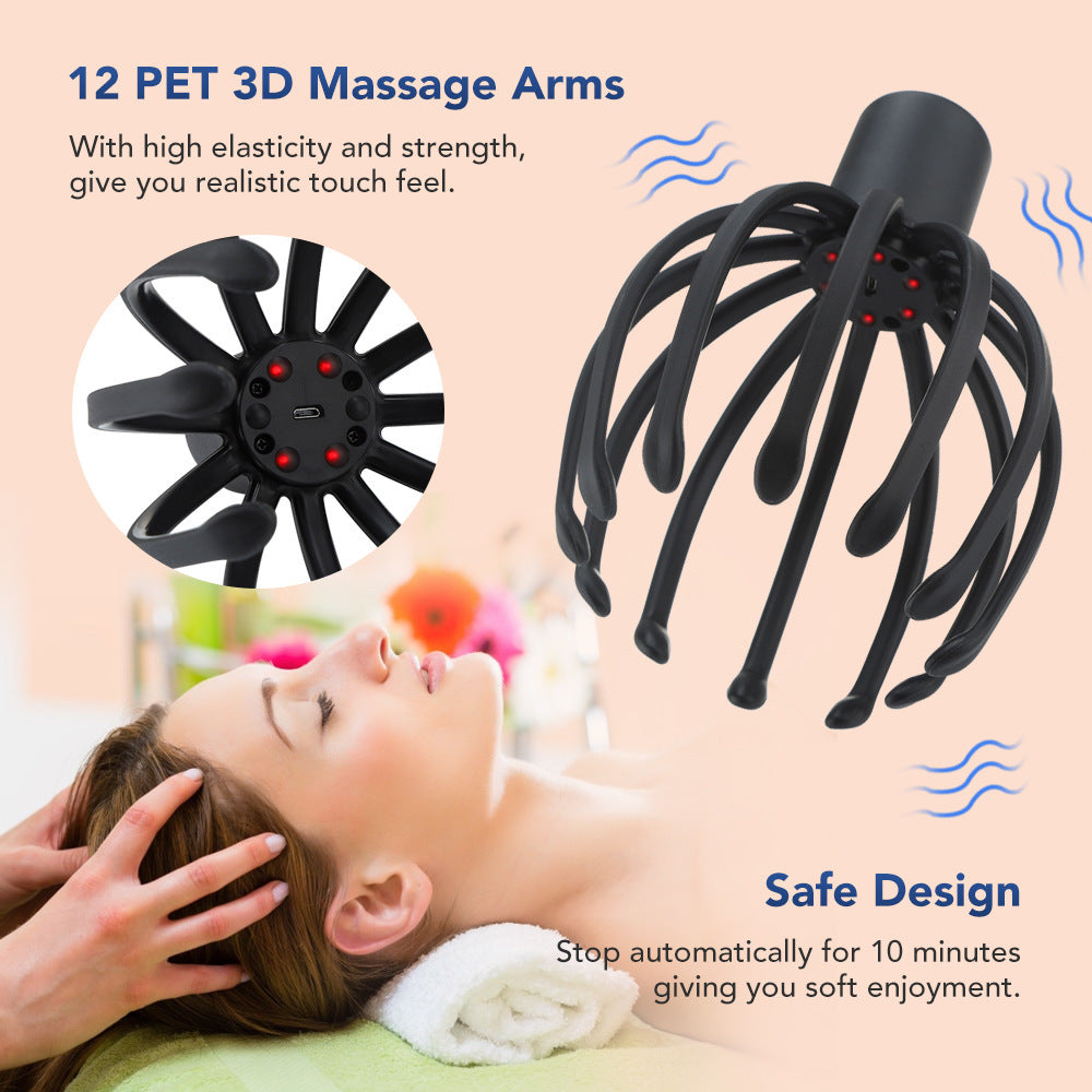 Octopus Electric Head Massage Tingler - Minihomy