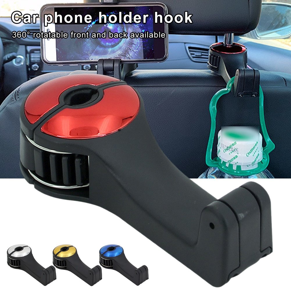 Car Headrest Hook Phone Car Holder Car Hanger For A4 B6 Seat Back Hanger Storage