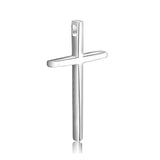 925 Sterling Silver Glossy Cross Pendant - Minihomy