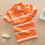 College Style Boys Polo Short Sleeve T-shirt: Cool and Casual Everyday Wear