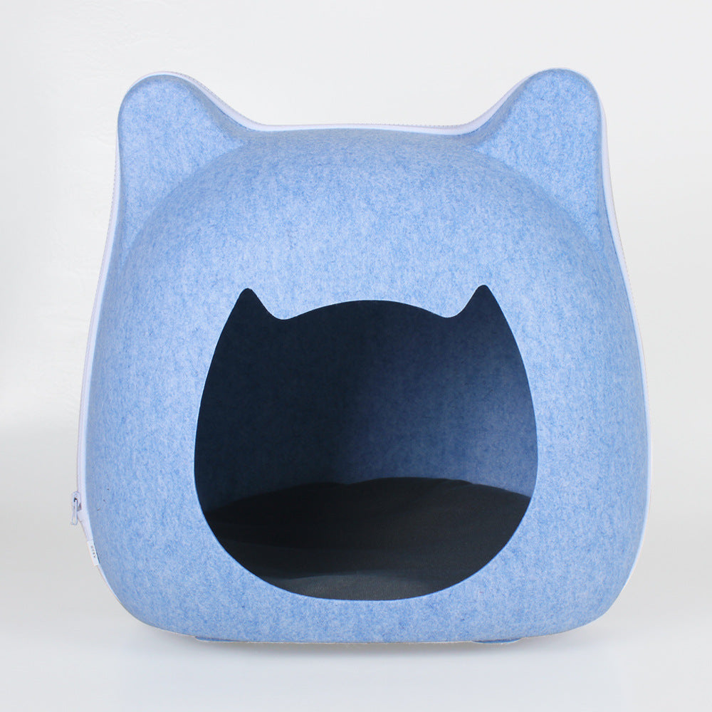 Deep sleep litter cat bed