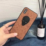 High-quality 3D metal skull phone case