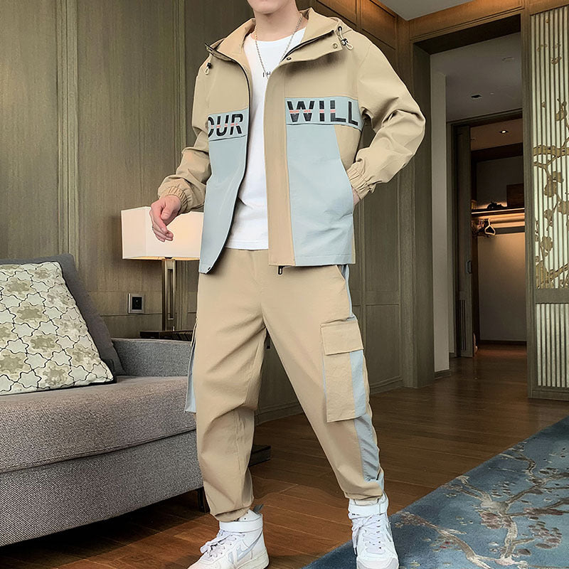 Men's Casual Tracksuit 2-Piece Set - Jackets and Pants
