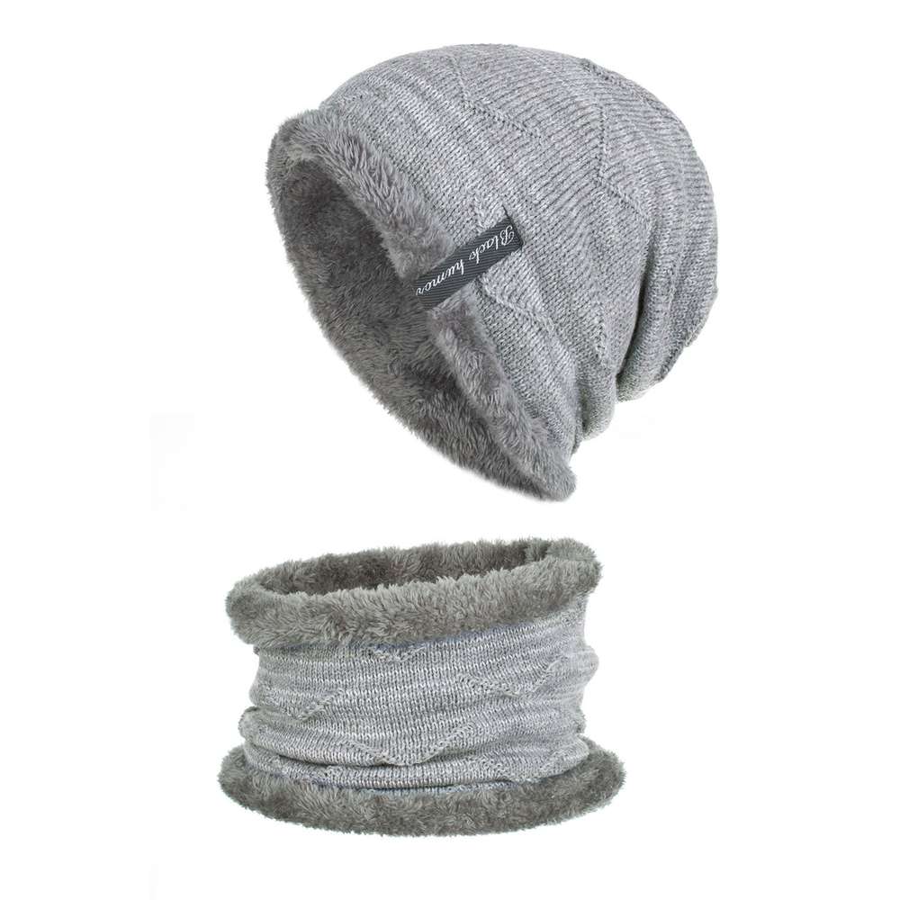 Diagonal hook hat bib knitted woolen hat - Minihomy