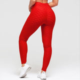 Hip-turned Folds Elastic High-waist Fitness Leggings Breathable Slim Indoor Sports