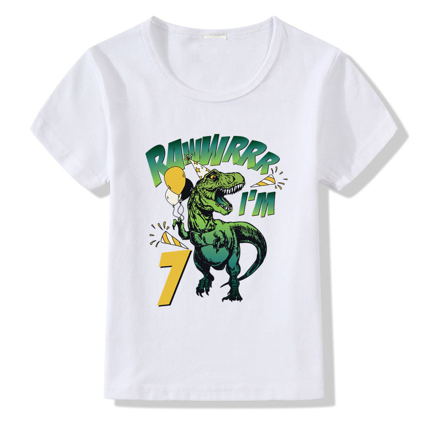 Children's T-shirt Numbers 1-9 Birthday T-shirt - Minihomy