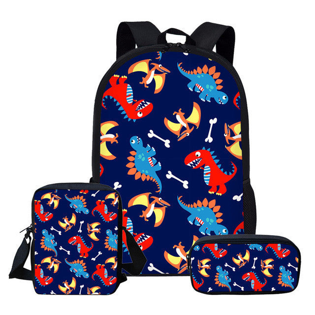 Cartoon Dinosaur Backpack for Kids - European & American Style