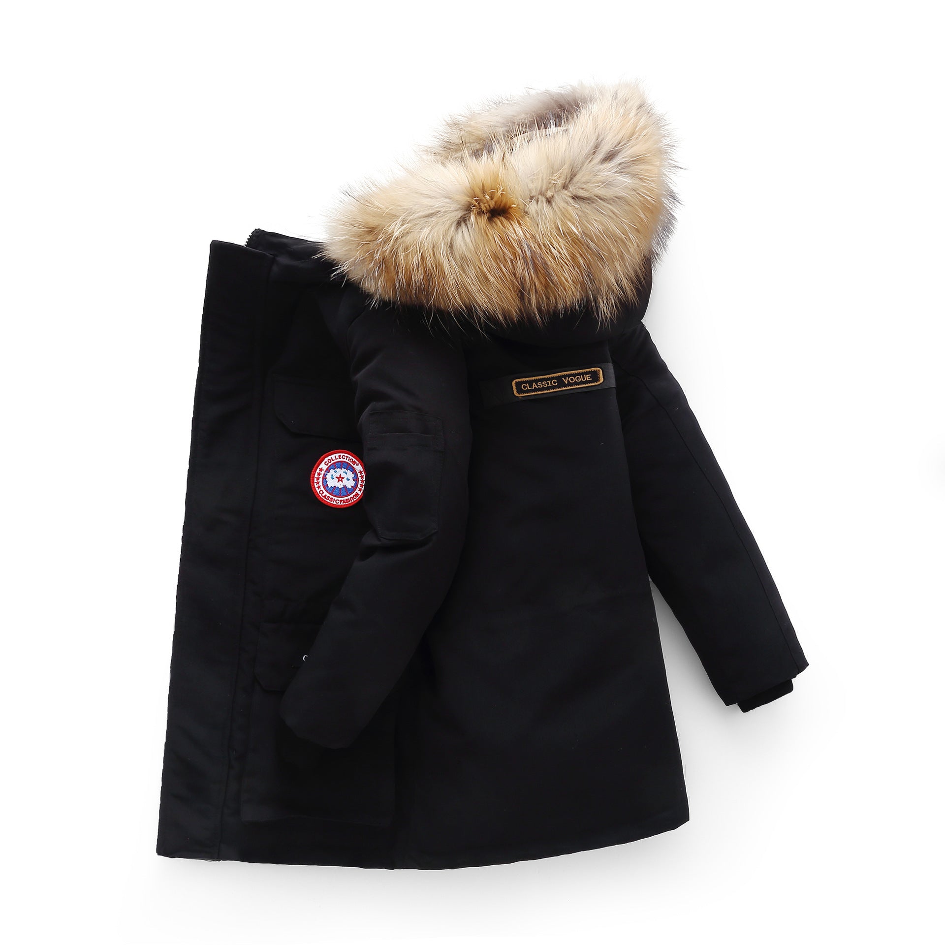 Down Jacket for Boys - Long and Thickened