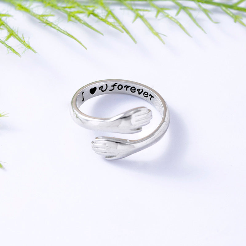 Adjustable I Love You Forever Hug Rings For Women Men - Minihomy