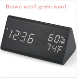 Electronic Stylish Clock High-Quality MDF - Minihomy