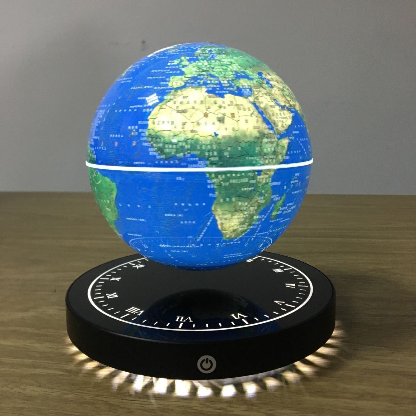 Magnetic levitation globe luminous clock base - Minihomy