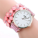 Stainless steel shell quartz watches Women luxury brand velvet  drill band watch Ladies high quality fashion clock