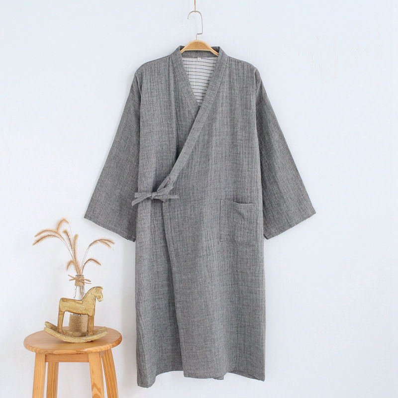 Cotton Bathrobe Japanese Style Kimono home wear