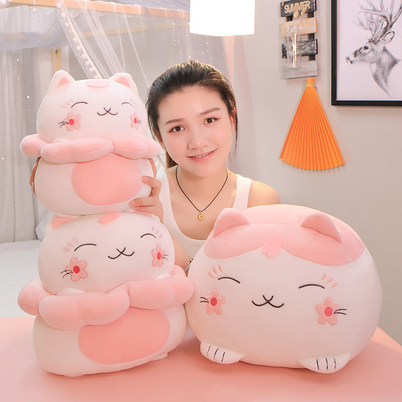 Sakura Cat plush doll pillow