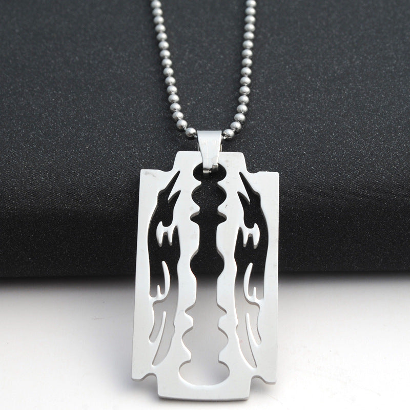 Men chain stainless steel Blade necklaces - Minihomy