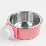 Stainless Steel Dog & Cat Bowl, Non-Tip Water & Food Bowl for Dog Cage