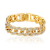 Cuban Thick Link Chain Bracelet Punk Luxury Crystal Bracelets for Women Men - Minihomy