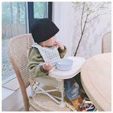 Children Portable Safety Camping Dining Chair with Folding Baby Dining Table and Chair - Outdoor Folding Multifunctional Infant Feeding