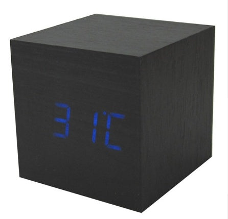 Mini Wooden LED Electronic Clock - Minihomy