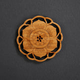 Carved Bamboo Coaster: Tea Ceremony Essential