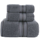 3 Piece Cotton Bath Towel Sets - Minihomy