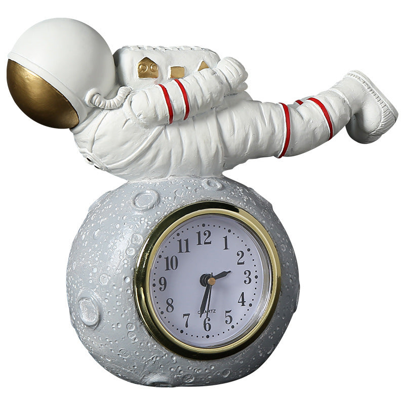 Astronaut creative children''s room bookcase desktop astronaut clock Trinket boy''s bedroom bedside decoration - Minihomy