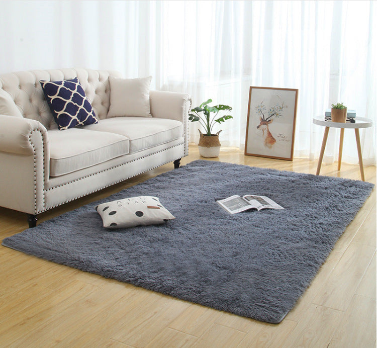 Silky Fluffy Carpet Modern Home Decor Long Plush Shaggy Rug