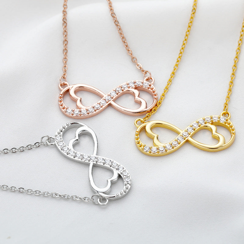 8-character Love Unlimited Love Heart women Necklace - Minihomy