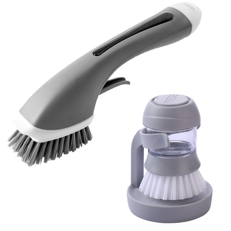 Dishwashing And Pot Washing Brush With Liquid Soap For Tableware