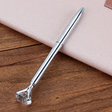 Metal Ballpoint Pen Student Gift Diamond Ballpoint Pen Creative Crystal Advertising Pen - Minihomy