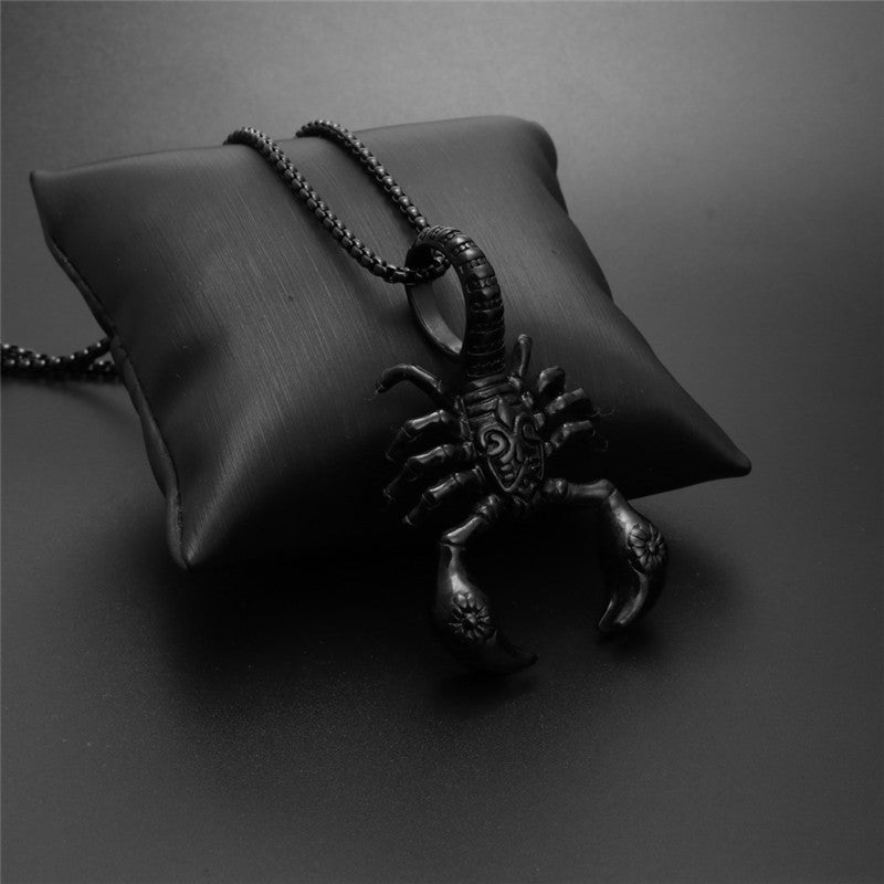 Scorpion Pendant Necklace 316L Stainless Steel Men Chain Necklace Jewelry