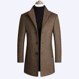 Woolen Coat Men Autumn And Winter Middle-Aged Men