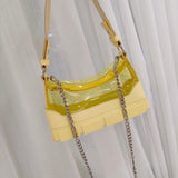 Underarm Bag Jelly Sole Bag Transparent Chain One-shoulder Portable